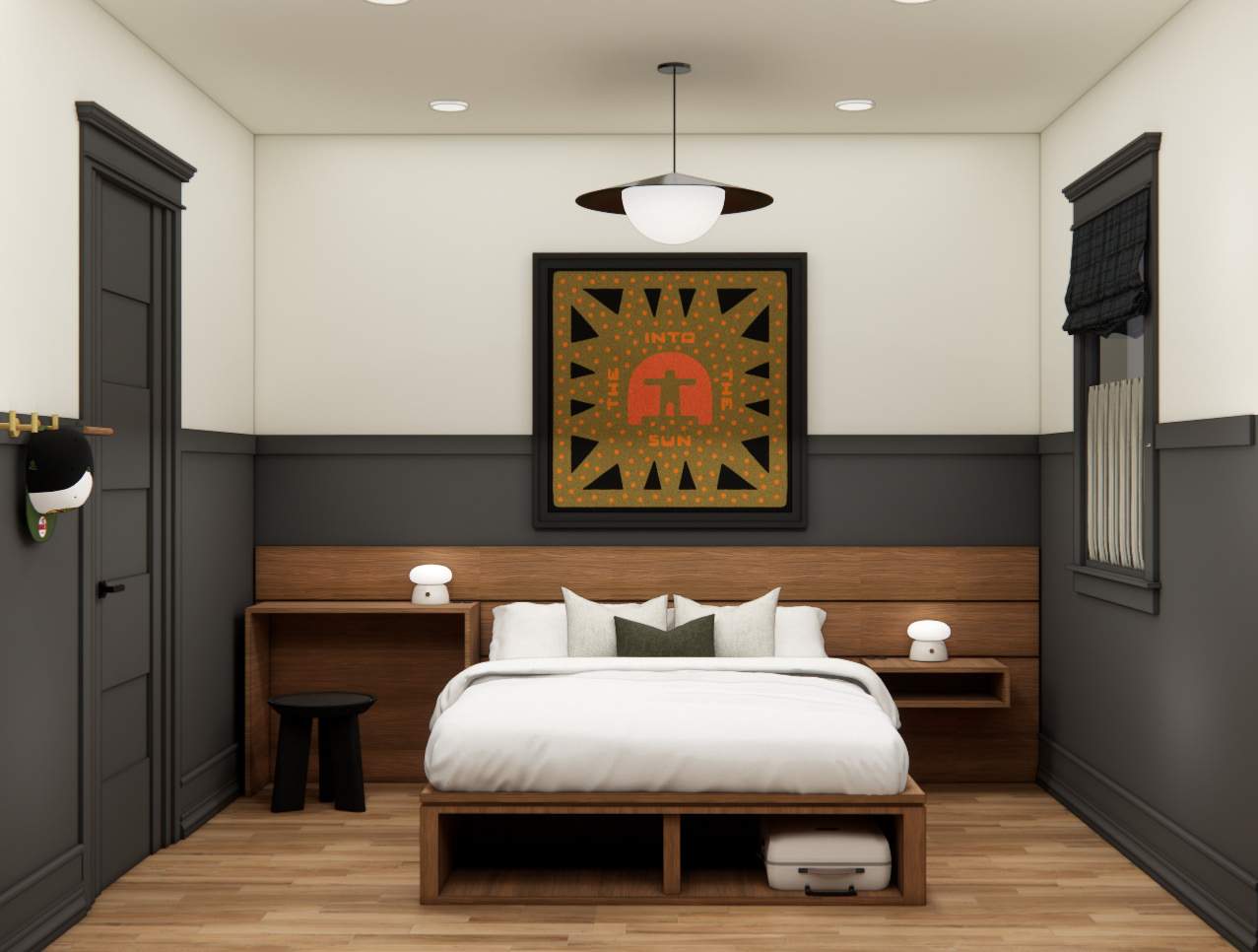 Lightwell Hotel Queen Room Images in Hood River, Oregon