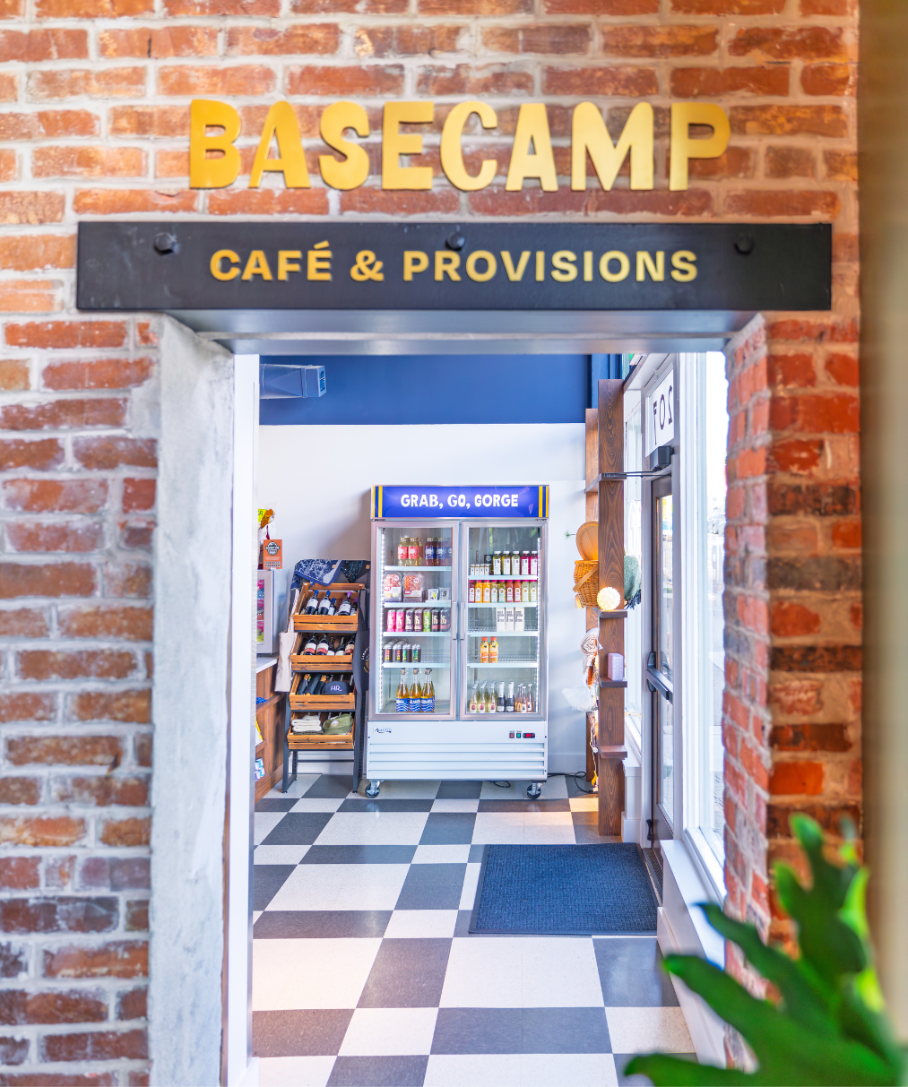 Entrance to Basecamp Café